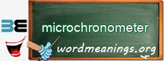 WordMeaning blackboard for microchronometer